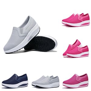 UOMINO DONNE SPORT SPARNI RUN GRAGGIO DISTRADUTA MEGHTRAFICABILE MESH traspirabile triplo nero blu blu blu rosa esterno Aumenta le scarpe da ginnastica 35-41 WQLACHS008