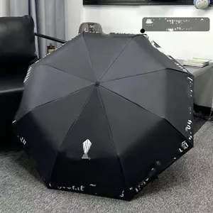 Fashion Brand Umbrella Automatic plus-Sized Double Sun Umbrellas Men and Women Street Wind Rain Dual-Use Vinyl Sun Protective
