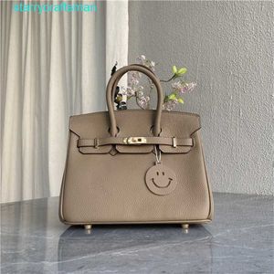 Totes Bk echte Lederhandtasche Togo Cowhideexport Bestellungen Außenhandelsfabrik Clearance der verbleibenden Bestellungen Fashion Classic Vielseitig 25 Zoll P mit Logo HB8K