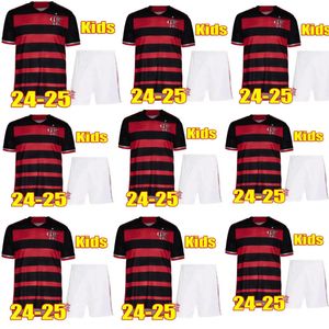 24 25 Flamengo soccer jerseys 2024 2025 football shirts sets kids kit camisa de futebol PEDRO DIEGO GERSON GABI LORRAN PULGAR