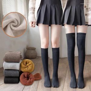 Women Socks Winter Stockings Thermal Knee-socks Sexy Fashion Long Autumn Leg Warmer Girls Overknee Calf