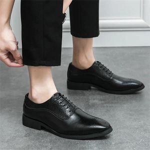 Dress Shoes Thick Heeled Bodas Moccasins For Men Black Man Sneakers Sport Idea Shose Functional