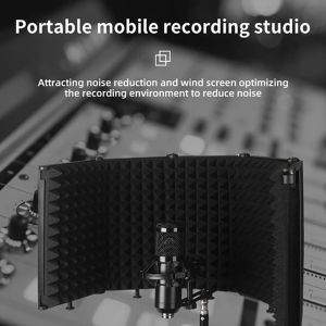 Akcesoria Profesjonalne studio mikrofon SoundProof tarcza stołowa Absorpcja Piana odbicie Filtr Mic Sponge SoundProof Shield