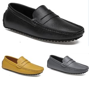 Gai nova moda clássica Classic Casual Spring e Autumn Summer Grey Top Business Business Soft Slippery Flat Sole Sapatos de Pano Masculino Sneakers-34