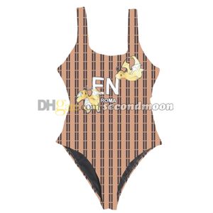 Letras imprimir beachwear mulheres designer surf terno de uma peça fatos de banho mulher tanques maiô