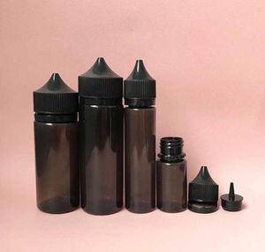 Bottle Chubby Gorilla Black Pen PET Unicorn 15ml 30ml 60ml 100ml 120ml With Tamper Evident Caps For E Liquid Vape Juice Plastic Bo8285459