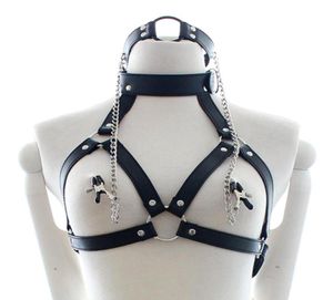 Cuoio Bondage Restrizioni O Ring Gag Morsetti per capezzoli Collare schiavo Fetish Giochi erotici per adulti Giocattoli sessuali per coppie9179857