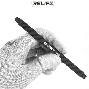 Conjuntos de ferramentas manuais profissionais RELIFE RL-060B Fibra de carbono Desmontagem Crowbar Anti-estático Não-magnético para iPhone Samsung Smartphone Pry