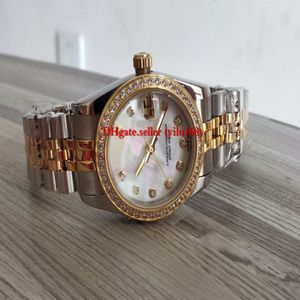 Vendita di lusso Orologio da donna di lusso 26 mm 31 mm Da donna DATA SOLO 178383 Lunetta con diamanti Perla bianca Madre con diamanti Classico 267 m