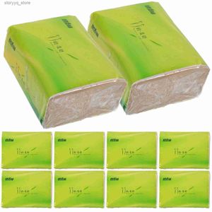 Caixas de tecido guardanapos 10 pacotes de papel de celulose acessórios para casa extração tipo bambu papéis hotel tecido q240222