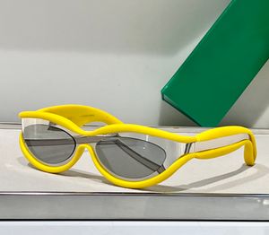 Oval güneş gözlükleri sarı gümüş ayna lensler erkek kadınlar gölgeleri sonnenbrille sunnies gafas de sol uv400 gözlük kutu