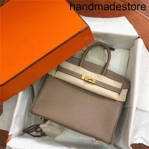 Handbags Designer Bag Thirty Same Elephant Grey 25togo Top Layer Cow Leather Large Capacity Portable Leather Female LMRG