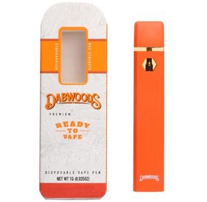 Dabwoods descartáveis e-cigarros caneta vazia 1ml bobina cerâmica pod 280mah bateria recarregável com pacote 500pcs