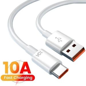 120W 10A Type C Super Fast Cable Fast Charing Data Cord Quick USB C Cable for Huawei Xiaomi Mi13 12 Oneplus POCO Samsung Android