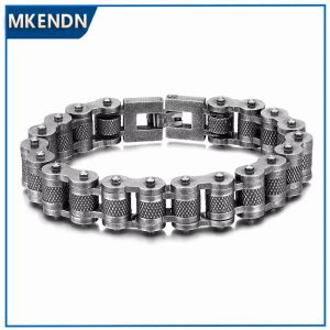 Bracelets Moda Punk Biker Chain Bracelet Mens Link Link Chain Motorcycle Style Bracelets