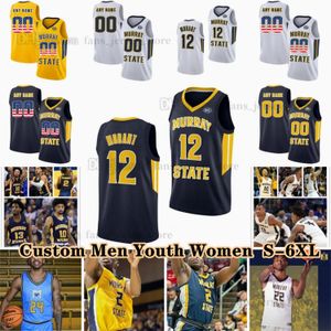 NCAA Custom S-6xl Murray State Racers Koszulki koszykówki College 10 Tevin Brown 23 Nick Ellington 24 Jacobi Wood 12 Ja Morant Rob Perry Brian Moore Jr. Alden