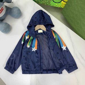 Novas crianças jaquetas com capuz criança protetor solar roupas tamanho 100-160 colorido meteoro design casaco de bebê meninos meninas outerwear 24feb20