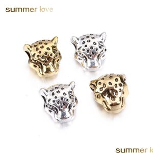 Encantos Nova Chegada Buddha Leopard Capacete Liga Charme Para Beads Pulseiras Colar Sliver Banhado A Ouro DIY Jóias Acessórios Dhgarden Dhfms