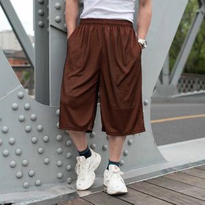 Plus size calções esportivos XL-7XL masculino casual solto baggy boardshorts streetwear hiphop harem roupas bottoms