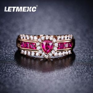 Ringe Letmexc Highend-Gold-Diamant- und Edelstein-Ring-Anpassung, individueller Saphir-Ring-Schmuck