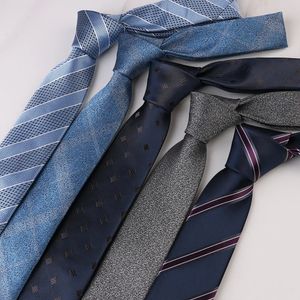 Geometric Striped Plaid Mens Tie Red Blue Grey Classic Neck Ties Leisure Business Wedding High Quality 6cm Skinny Necktie 240221