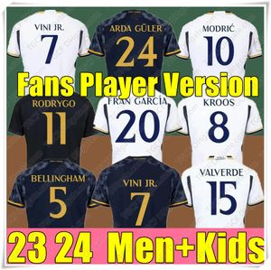 23/24 BELLINGHAM VINI JR Soccer Jerseys MBAPPE Tchouameni 2023 2024 Real Madrids Football Shirt CAMAVINGA Rodrygo MODRIC Camisetas Men Kids Kit Uniforms Fans