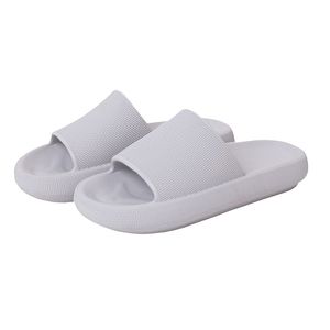 Plastic thick soled cool slippers for indoor parent-child style soft soled household bathroom bathing men and womens slipper cream white