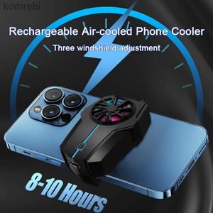 Outros acessórios para telefones celulares Resfriado a ar Cooler Radiador Snap-on PUBG Rapid Low Sound Cell Phone Cooling Back Clip Celular Radiador Dissipador de calor 240222