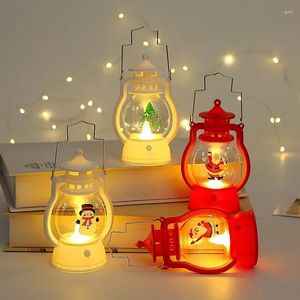 Christmas Decorations LED Small Night Light Portable Hanging Lanterns Festive Party Ornaments Santa Claus Year 2024