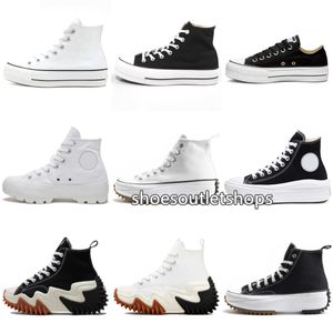 Designer canvas shoes men women thick bottom platform casual shoes Classic black and white high top low top comfortable sneakers 36-44 hr6d