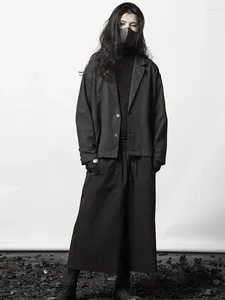 Abbigliamento etnico Abito corto giapponese retrò Personalità Moda Designer da uomo Versione coreana Cappotto casual semplice Singolo ovest