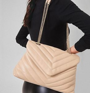 Högkvalitativ modedesigner Väskor Soft Metal Chain Bag Women Flap Lattice Shoulder Hobo Bag stor kapacitet Klassisk handväska Crossbody Underarm Bag