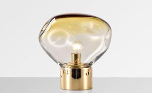 Nordic Gold Glass Lampa stołowa Włochy Wzorowe Lekkie oświetlenie łóżka Dekoracja LED do salonu 4149957