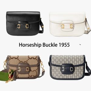 Portafoglio di marca di moda Borsa vintage da donna in pelle marrone Borsa di design Borsa classica a tracolla di lusso di qualità Horsebit Borsa a tracolla da donna