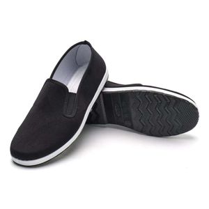 Tai Chi Scarpe tradizionali cinesi in tela Kung Fu per arti marziali Vecchie Pechino, suola in gomma nera stile unisex