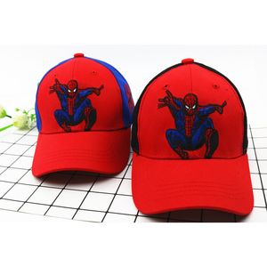 Toptan çocuk beyzbol kapağı çizgi film örümcek tasarım şapkası açık havada çocuk hip hop takılı şapka çocuk için çocuk zx2302