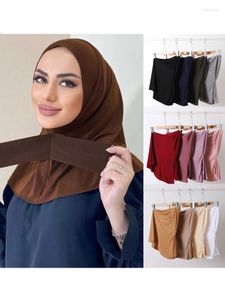 Abbigliamento etnico Islam classico Donne pronte da indossare Chiusura a scatto Hijab per donna Copricapo completo Avvolge Sciarpa Cappellini turbante Turbante Mujer