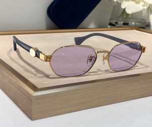 Gold Viola Sunglasses 1593 Women Men Shades Sonnenbrille Sunnies Gafas de sol UV400 Eyewear with Box