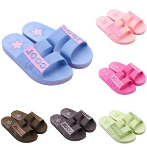 Style49 Männer Frauen Hausschuhe Sommer Slides Sandalen Sommer Schwarz Rosa Kaffee Grün Blau Küste Badezimmer Herren Rutschfeste Slipper Sandale Größe 36-45