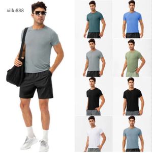 2024 Yoga outfit Lu Running Shirts Compression Sports Tights Fitness Gym Soccer Jersey Sportswear Quick Dry T- ​​Top LL High Quality455