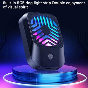 Outros acessórios para telefone celular Radiador de celular semicondutor ventilador de resfriamento clipe periférico recarregável refrigerador ajustável de 3 velocidades com luz Rgb 240222