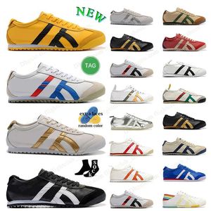 New Lifestyle Shoes Onitsukass Tiger Mexico 66 Sneakers Designers Black White Blue Yellow Beige Pink Low Trainers Loafers Outdoor Walking Womens Mens