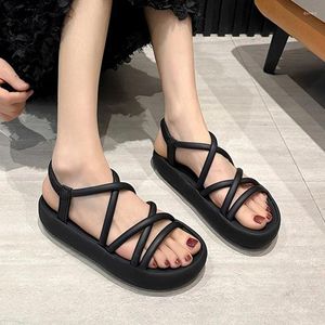 s Summen Sandals Otwarte palce rzymowe Kaptury projektant plaży Flip Flip Flip Flip Flops Platforma Flats Buty Buty 613 Sandal Deigner Flop Flat Shoe