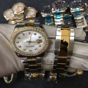 Klassiska herr- och kvinnors klockor Presidential Diamond Bezel Case rostfritt stålklocka Lägsta damer A291Z