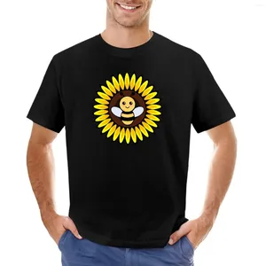 Men's Tank Tops Bee On A Sunflower T-Shirt Boys T Shirts Plus Size Mens Cotton