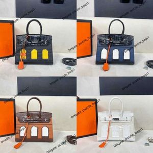 Modemarke Tasche Designer Schulterhandtasche Geldbörse Damen Luxus Neue Farbe Solide Kleine Haustasche Faubourg Krokodilmuster Handheld Schulterschnalle Einkaufstasche