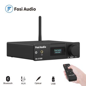 Hoparlörler DA2120D Bluetooth Ses Amplifikatörleri 2.1 Kanal Stereo USB DAC Power Amp Koaksiyel Optik Aux Uzaktan Kumanda Hoparlör için