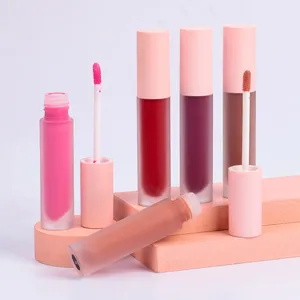 Lip Gloss Rosa Lipgloss Atacado Crueldade Livre Vegan Brilhante Brilhante Brilhante Claro Longa Duração Private Label Batom Líquido 30pcs