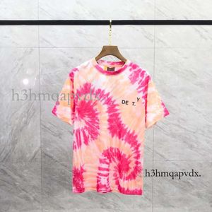 Męskie designerskie koszulka Tęczy Rainbow Wzór Krótkoczerwiec mody i kobiety Krótka koszulka para modele bawełniane luksusowe mężczyźni ubrania hip-hopowe 893