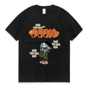 Magliette da uomo Singer Mf Doom Madlib Madvillain Maglietta grafica a doppia faccia Top Maglietta hip-hop allentata maschile Maglietta da donna in cotone in pile 230607 496